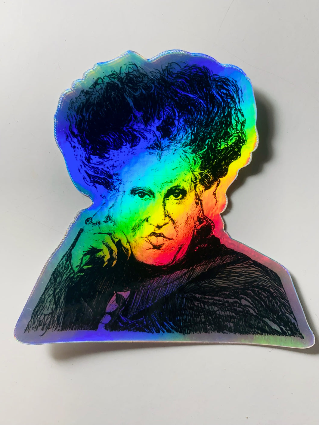 Holographic Mountain Portrait Sticker - Winifred