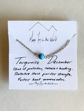 Load image into Gallery viewer, Silver Birthstone Necklaces