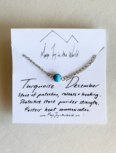 Silver Birthstone Necklaces