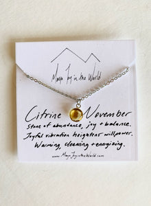 Silver Birthstone Necklaces