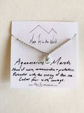 Load image into Gallery viewer, Silver Birthstone Necklaces