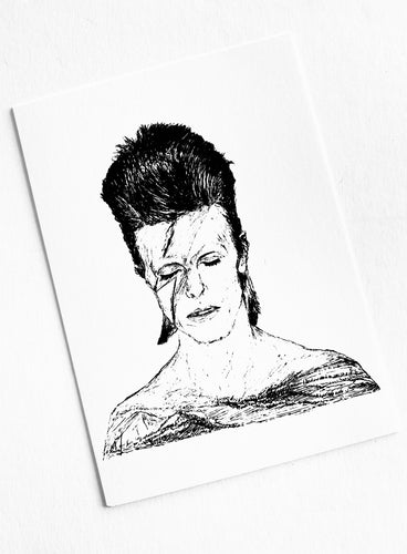 Mountain Portrait Print - David Bowie