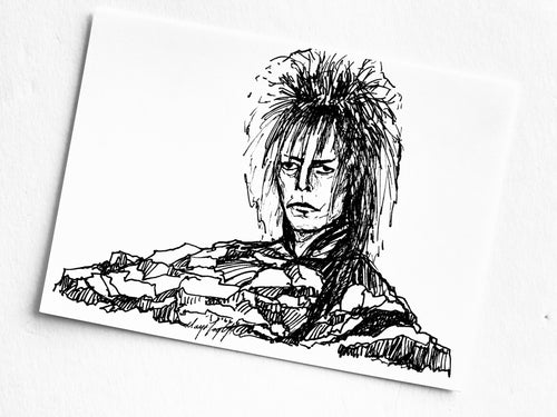 Mountain Portrait Print - David Bowie Goblin King