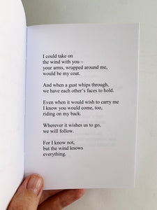 ‘Come, Hear Me Now’ Poetry Book - 'whisperings of wind’
