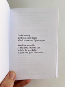 'Returning' Poetry Book - 'words on guilt & healing'