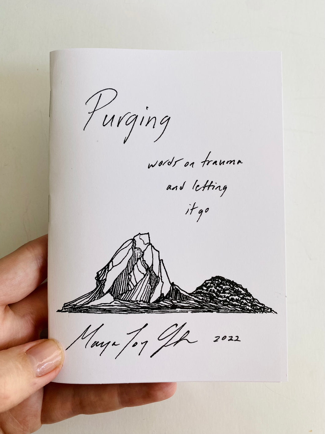 'Purging' Poetry Book - 'words on trauma and letting it go'