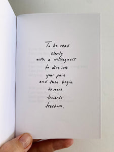 'Purging' Poetry Book - 'words on trauma and letting it go'