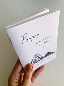 'Purging' Poetry Book - 'words on trauma and letting it go'