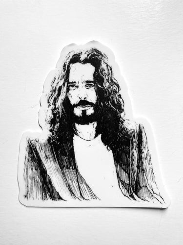 Mountain Portrait Sticker - Chris Cornell (or Sirius Black or Jesus)