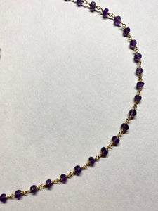 Gemstone Necklaces & Bracelets - Amethyst - Gold