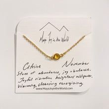 Load image into Gallery viewer, Birthstone Necklaces - November - Citrine