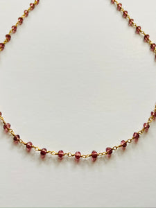 Gemstone Necklaces & Bracelets - Garnet Quartz