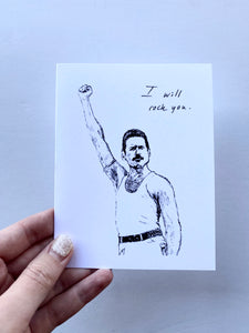 Mountain Portrait Card - Freddie Mercury - “I Will Rock You”