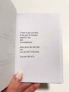'Purging' Poetry Book - 'words on trauma and letting it go'