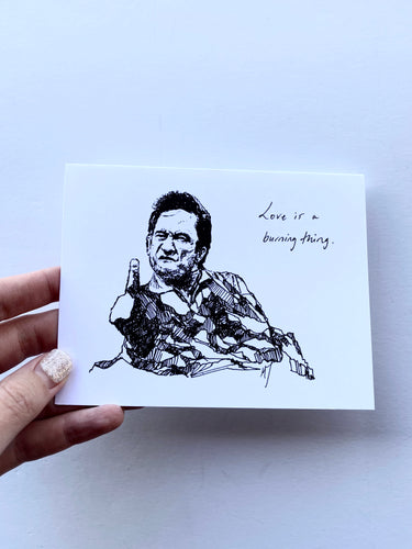 Mountain Portrait Card - Johnny Cash