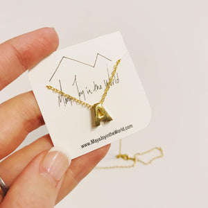 Gold-Plated Initial Necklaces