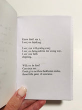 Load image into Gallery viewer, &#39;Purging&#39; Poetry Book - &#39;words on trauma and letting it go&#39;