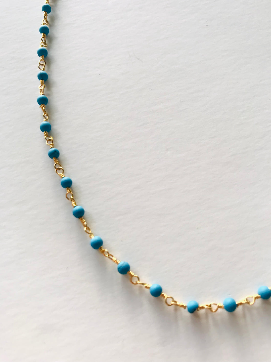 Gemstone Necklaces & Bracelets - Turquoise in Gold