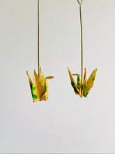 Load image into Gallery viewer, Yellow &amp; Green Crane Earrings