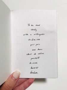 'Purging' Poetry Book - 'words on trauma and letting it go'
