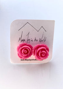 Stud Earrings - Rose Studs