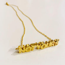 Load image into Gallery viewer, Gold-Plated Word Necklaces