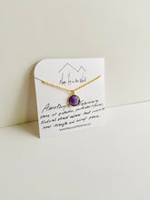 Load image into Gallery viewer, Birthstone Necklaces - February - Amethyst