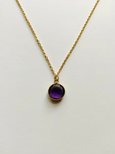 Birthstone Necklaces - February - Amethyst
