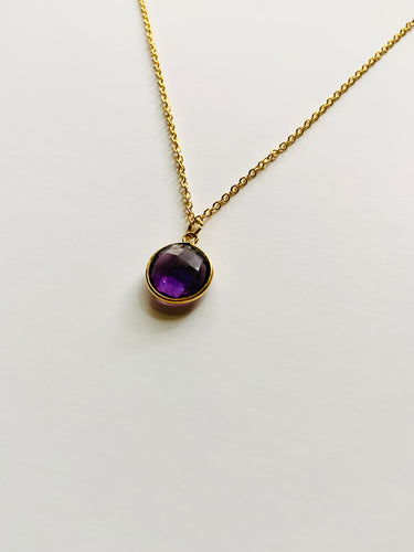 Birthstone Necklaces - February - Amethyst