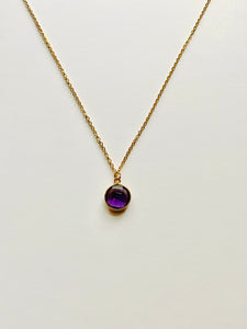 Birthstone Necklaces - February - Amethyst
