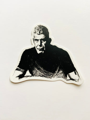 Mountain Portrait Sticker - Anthony Bourdain