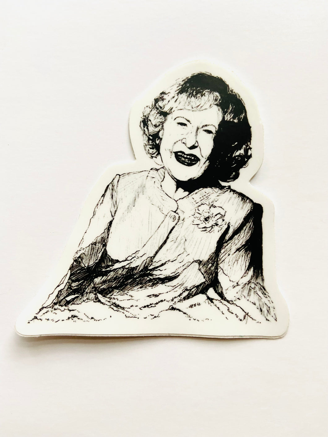 Mountain Portrait Sticker - Betty White