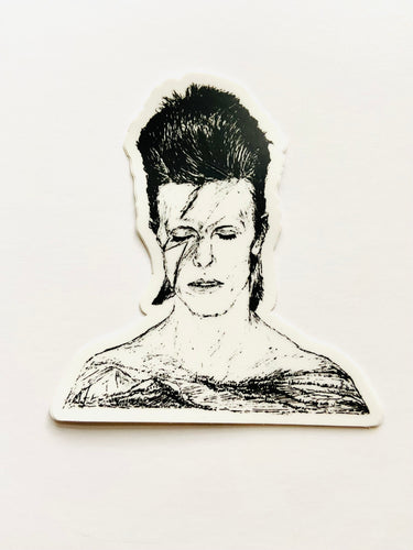 Mountain Portrait Sticker - David Bowie