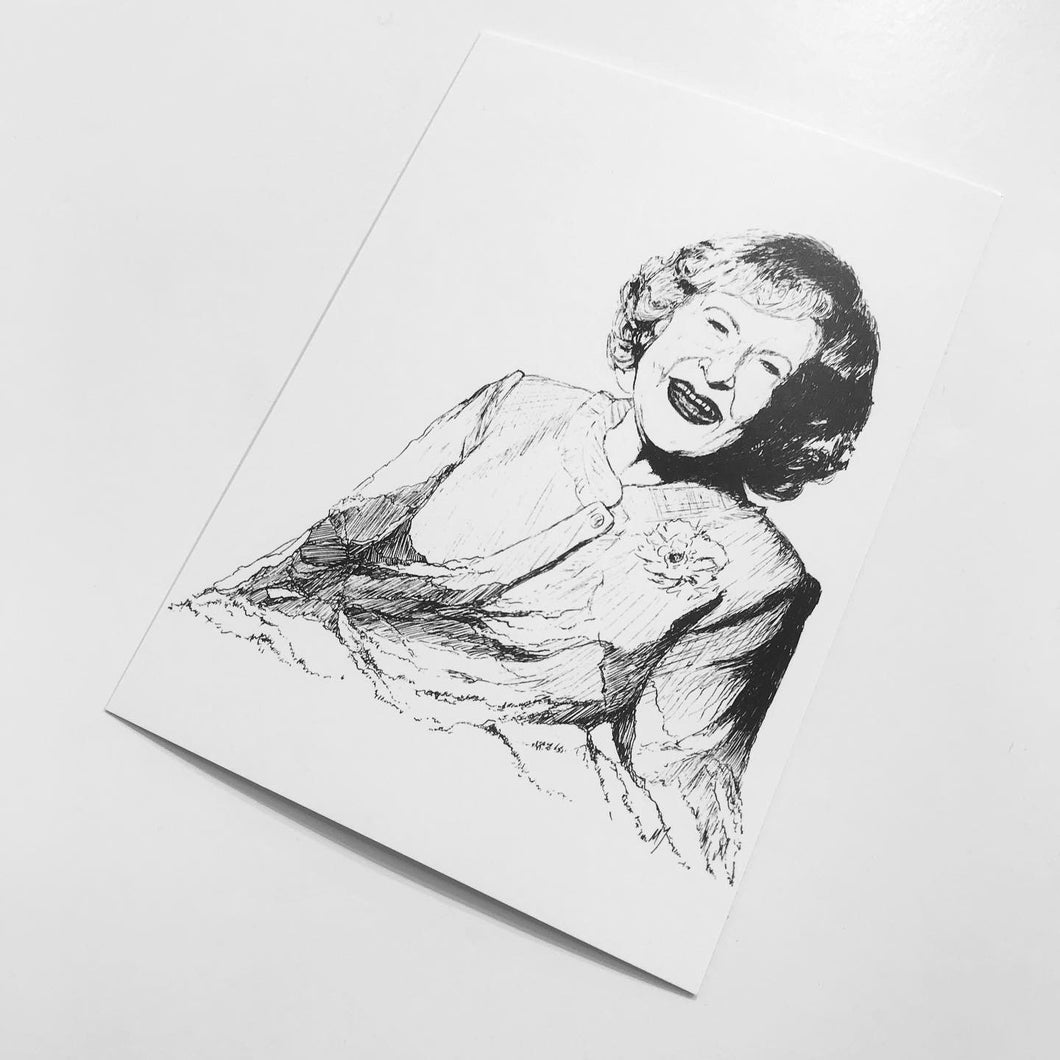 Mountain Portrait Print - Betty White