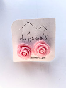 Stud Earrings - Rose Studs