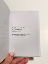 Load image into Gallery viewer, &#39;Purging&#39; Poetry Book - &#39;words on trauma and letting it go&#39;