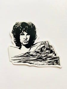 Mountain Portrait Sticker - Jim Morrison