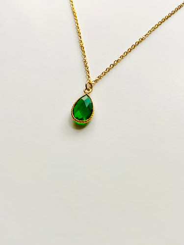 Birthstone Necklaces - May - Emerald