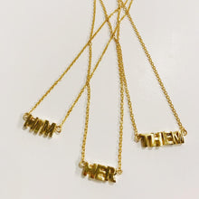 Load image into Gallery viewer, Gold-Plated Word Necklaces