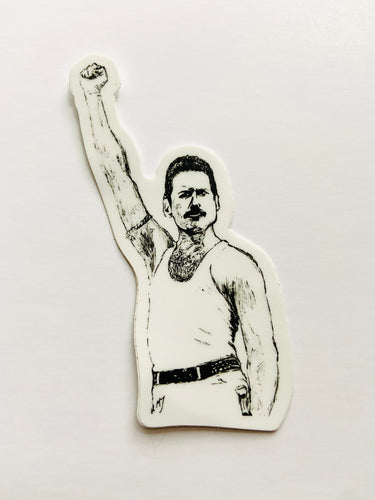 Mountain Portrait Sticker - Freddie Mercury