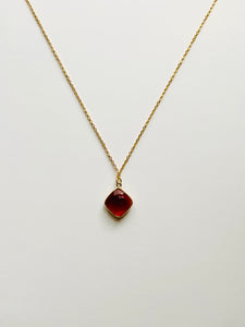 Birthstone Necklaces - January - Garnet