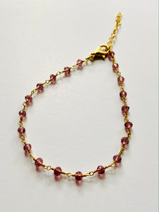 Gemstone Necklaces & Bracelets - Garnet Quartz
