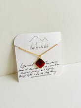 Load image into Gallery viewer, Birthstone Necklaces - January - Garnet