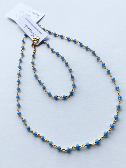 Gemstone Necklaces & Bracelets - Tanzanite - Gold