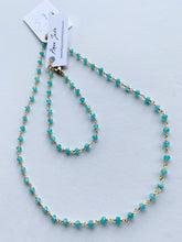 Load image into Gallery viewer, Gemstone Necklaces &amp; Bracelets - Aqua Jade - Gold