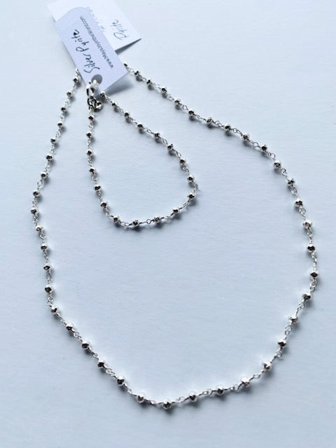 Gemstone Necklaces & Bracelets - Silver Pyrite