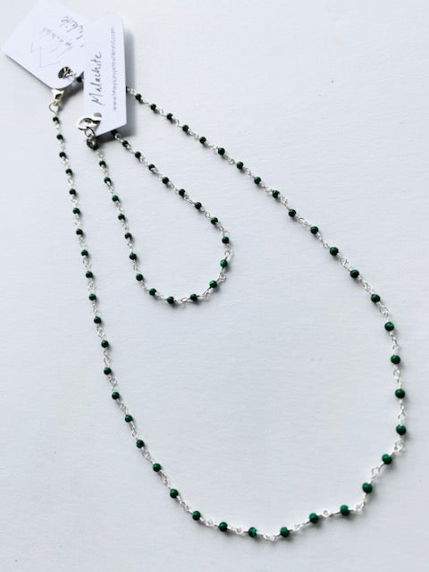 Gemstone Necklaces & Bracelets - Malachite