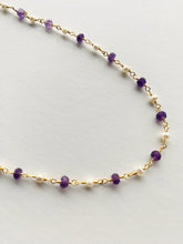 Load image into Gallery viewer, Gemstone Necklaces &amp; Bracelets - Amethyst &amp; Pearl