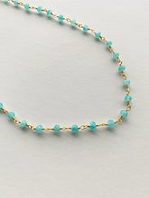 Load image into Gallery viewer, Gemstone Necklaces &amp; Bracelets - Aqua Jade - Gold