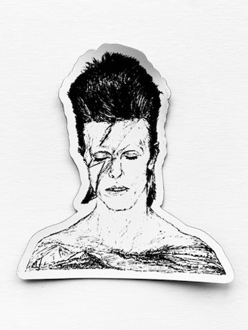 Mountain Portrait Magnet - David Bowie